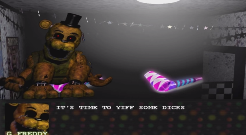 Illustration for article titled Five Nights at Freddy's Parody Turns The Game Into A JRPG About Sex
